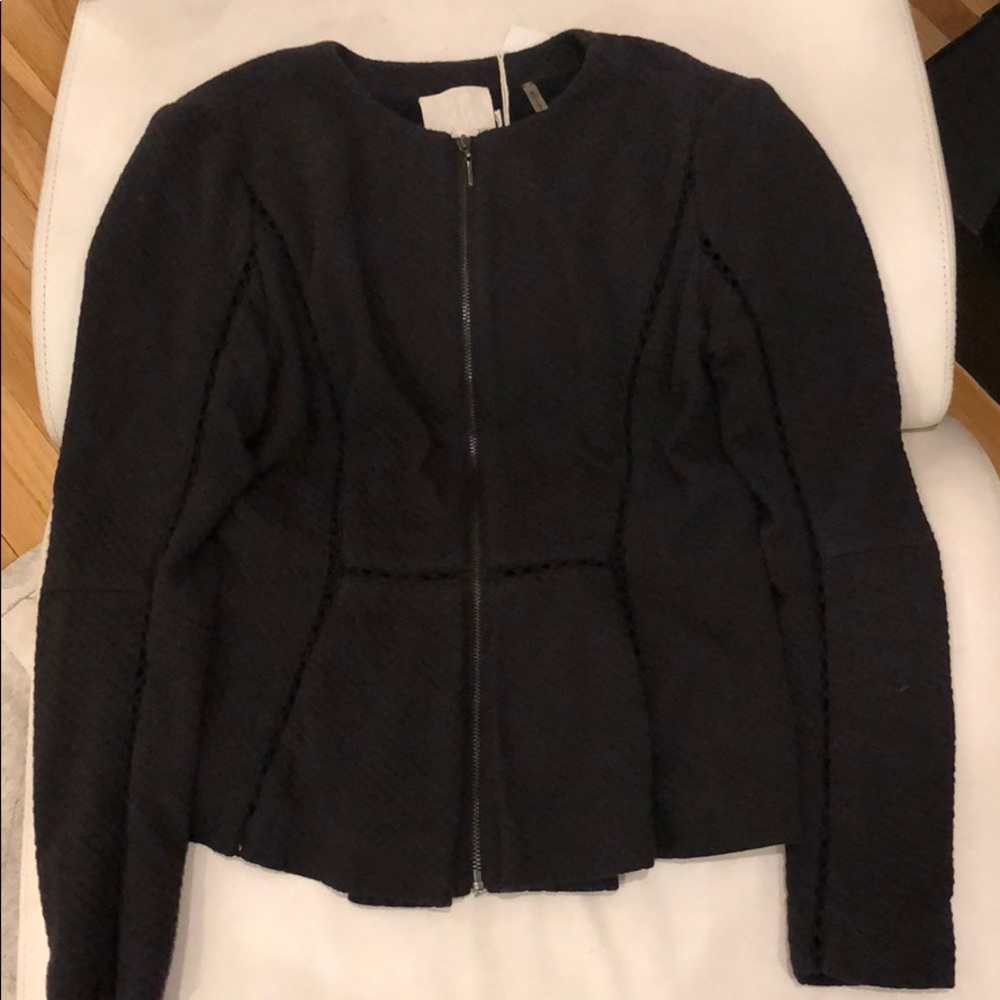 Rebecca Taylor peplum black jacket size 0